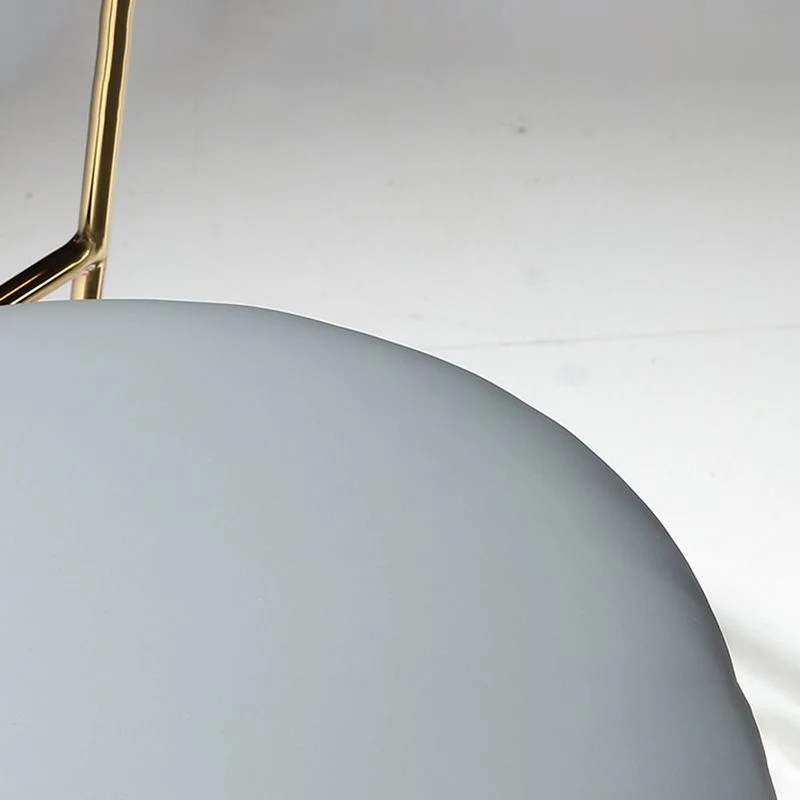 Glam Arm Chair Sedia da pranzo pelle con struttura dorata per la casa Clearhalo