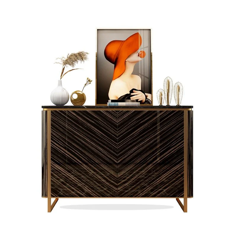Glam Buffet Tavolo Credenza Contenitore Pietra Buffet con Ante per Sala da Pranzo Clearhalo