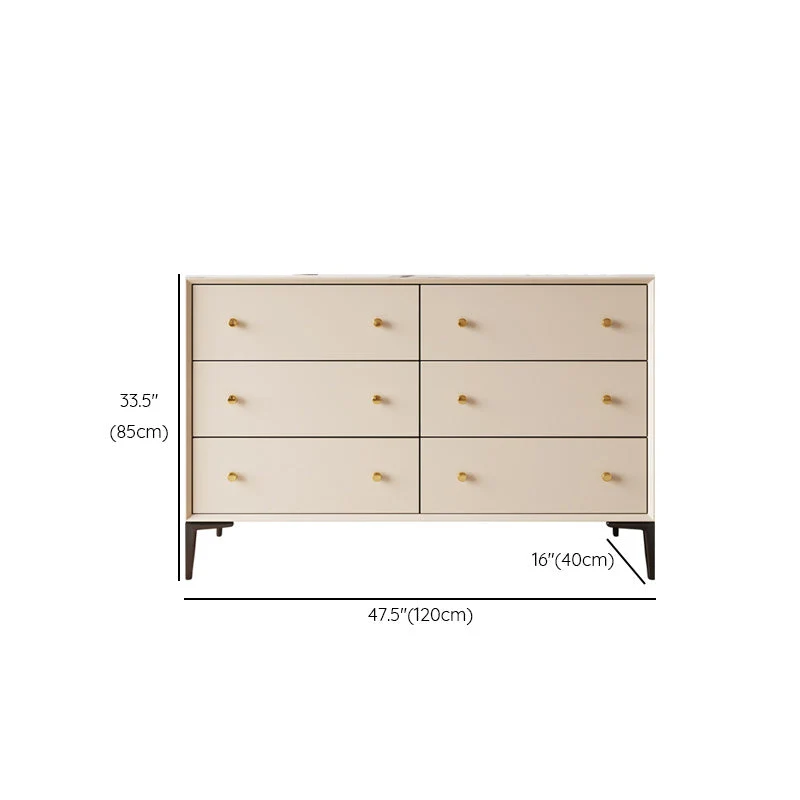 Glam Credenza, ante vetro, credenza pietra con armadi e cassetti Clearhalo