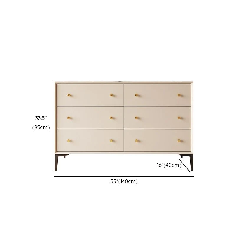 Glam Credenza, ante vetro, credenza pietra con armadi e cassetti Clearhalo