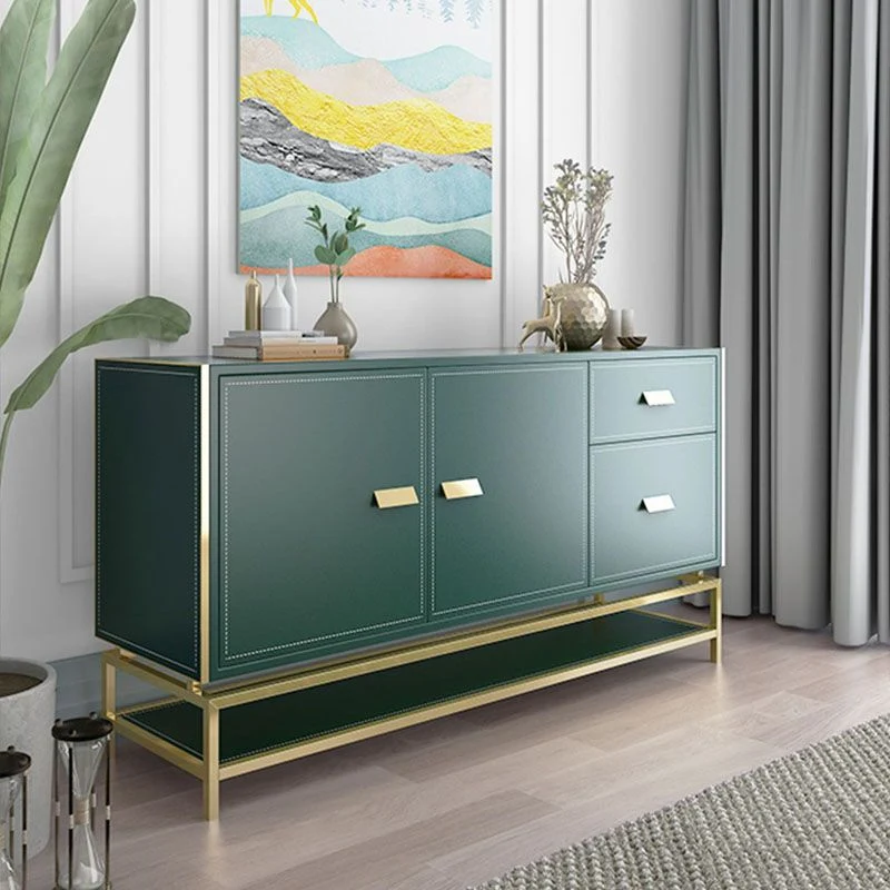 Glam, credenza colorata, mobile server con contenitori aperti per sala da pranzo Clearhalo