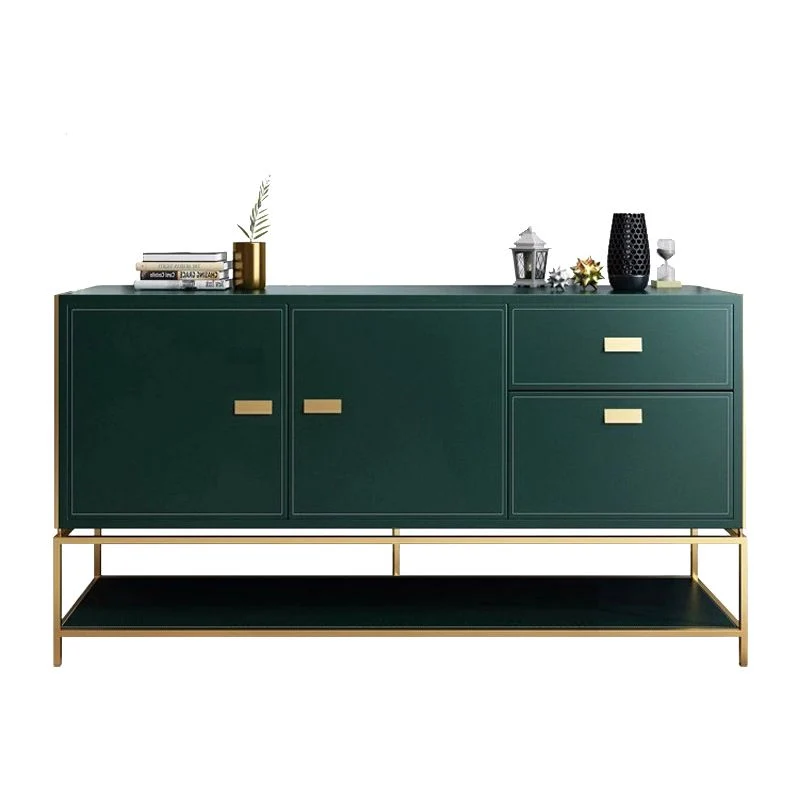 Glam, credenza colorata, mobile server con contenitori aperti per sala da pranzo Clearhalo