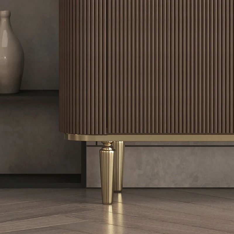 Glam Credenza Mobile Credenza Marmo con Ante per Sala da Pranzo Clearhalo