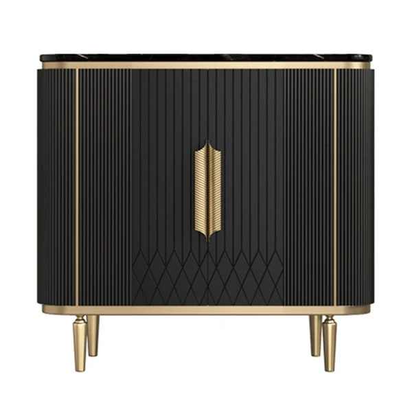 Glam Credenza Mobile Credenza Marmo con Gambe per Cucina Clearhalo