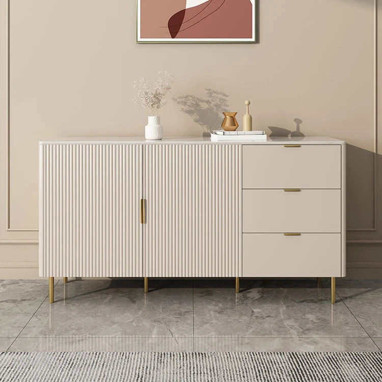 Glam Credenza Mobile Credenza Pietra con Cassetti per Cucina Clearhalo