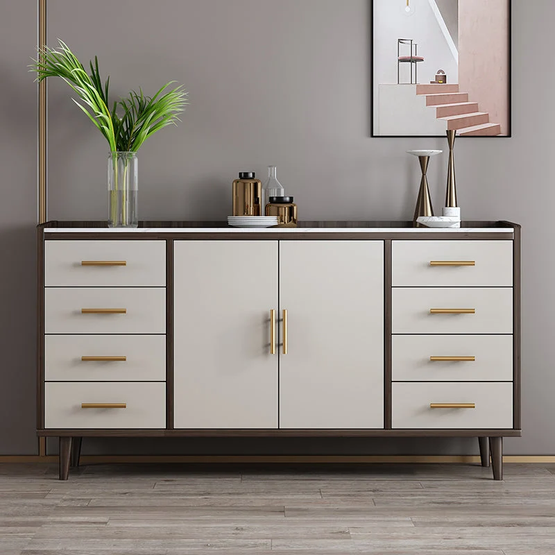 Glam Credenza Mobile Credenza Pietra Tavolo con Gambe per Cucina Clearhalo