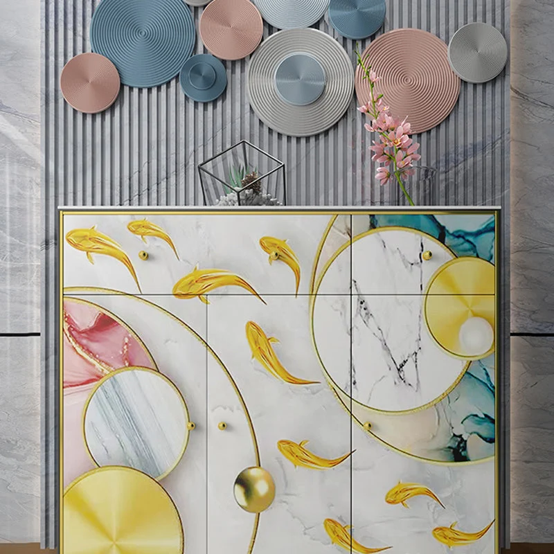 Glam Credenza Mobile Pietra Madia con Cassetti per Soggiorno Clearhalo