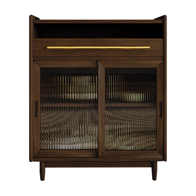 Glam Credenza Mobile Pino con Gambe per Cucina Clearhalo