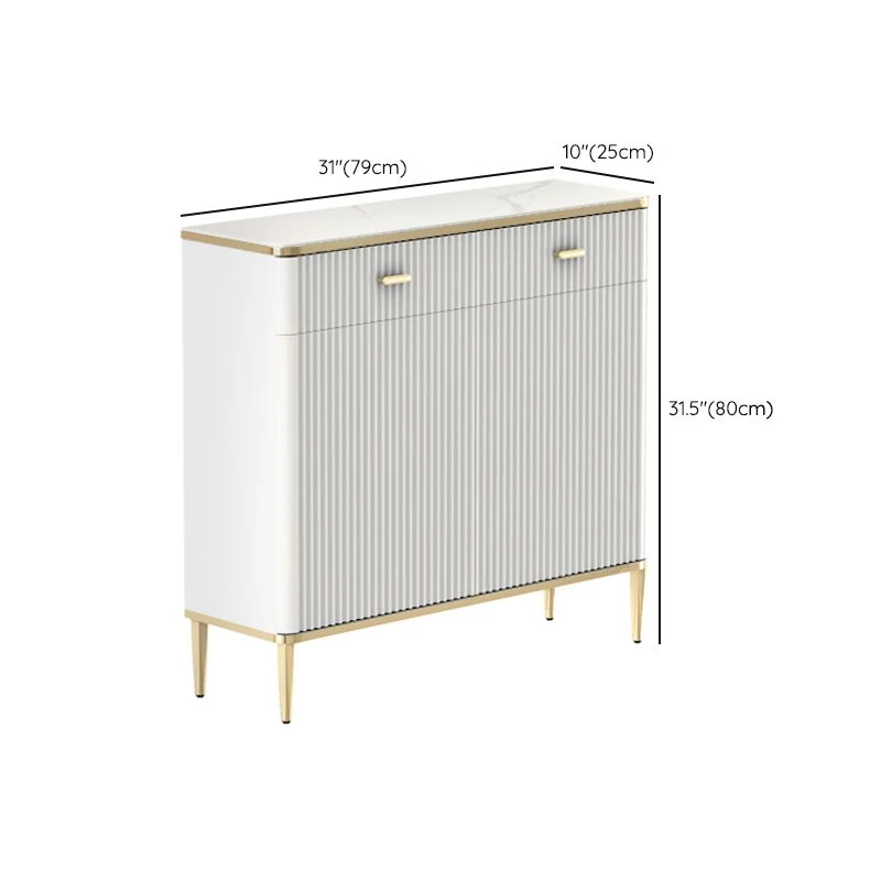 Glam Credenza Tavolo Credenza Pietra Mobile con Ante per Cucina Clearhalo