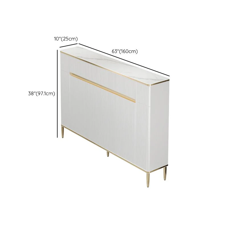 Glam Credenza Tavolo Credenza Pietra Mobile con Ante per Cucina Clearhalo