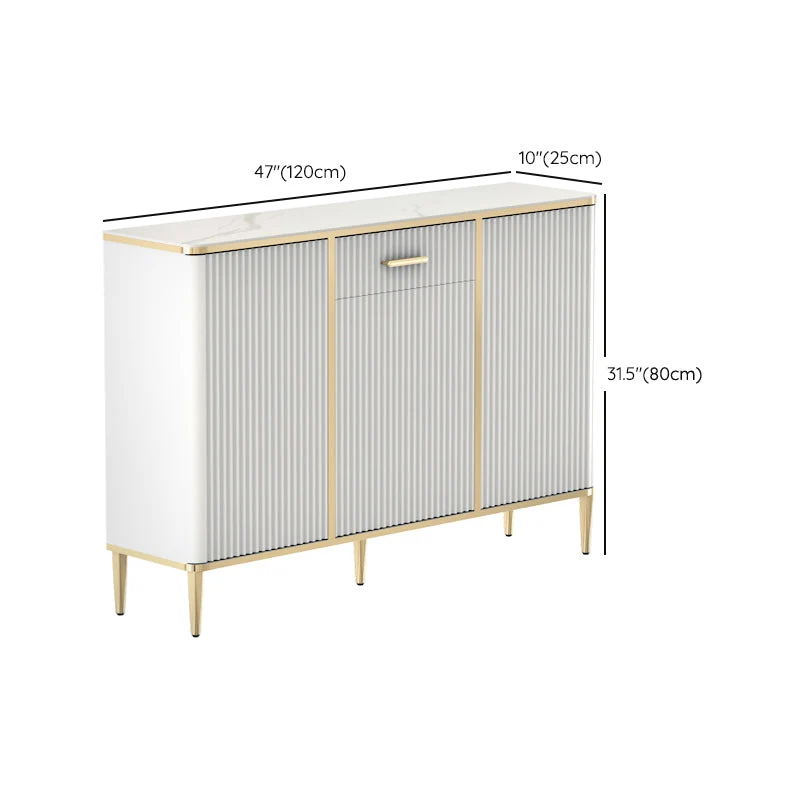 Glam Credenza Tavolo Credenza Pietra Mobile con Ante per Cucina Clearhalo