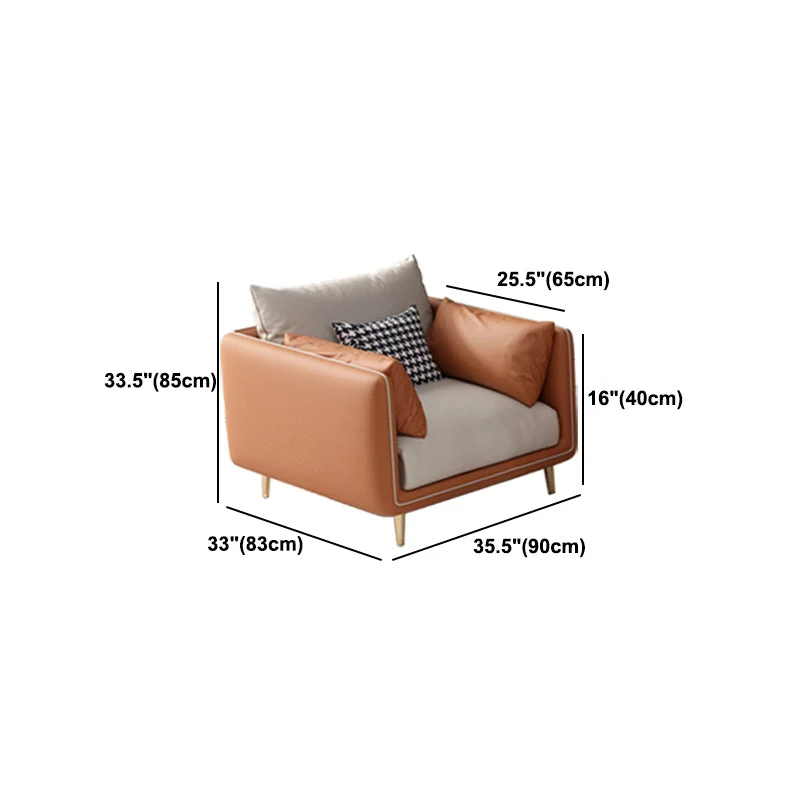 Glam Cuscini Divano standard con bracciolo superiore resistente alle macchie per soggiorno Clearhalo