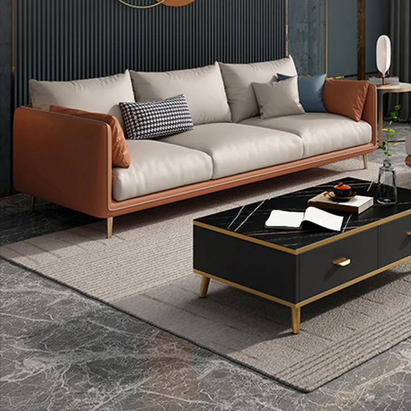 Glam Cuscini Divano standard con bracciolo superiore resistente alle macchie per soggiorno Clearhalo
