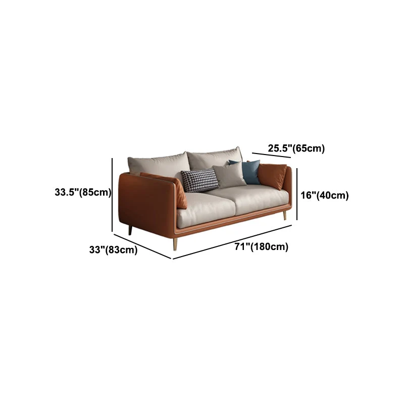 Glam Cuscini Divano standard con bracciolo superiore resistente alle macchie per soggiorno Clearhalo
