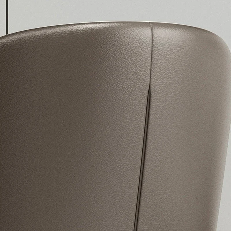 Glam Dining Chair Sedia da pranzo laterale senza braccioli da cucina cromo Clearhalo