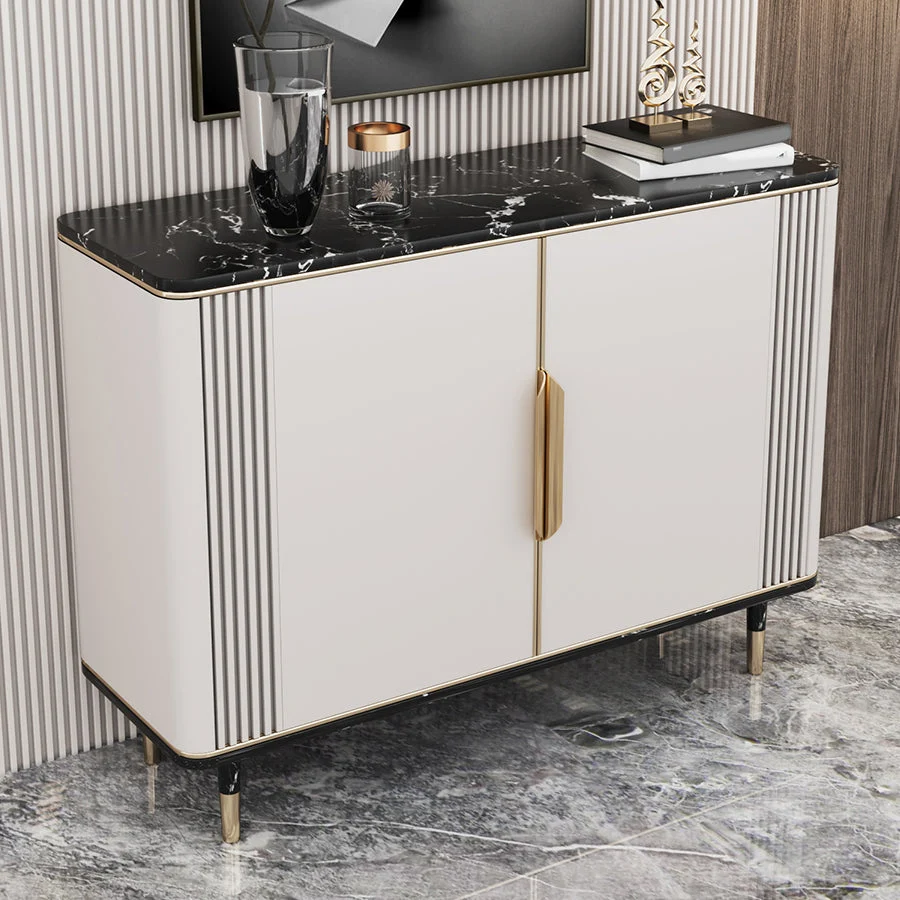 Glam Dining Server Server da buffet marmo con ante per soggiorno Clearhalo