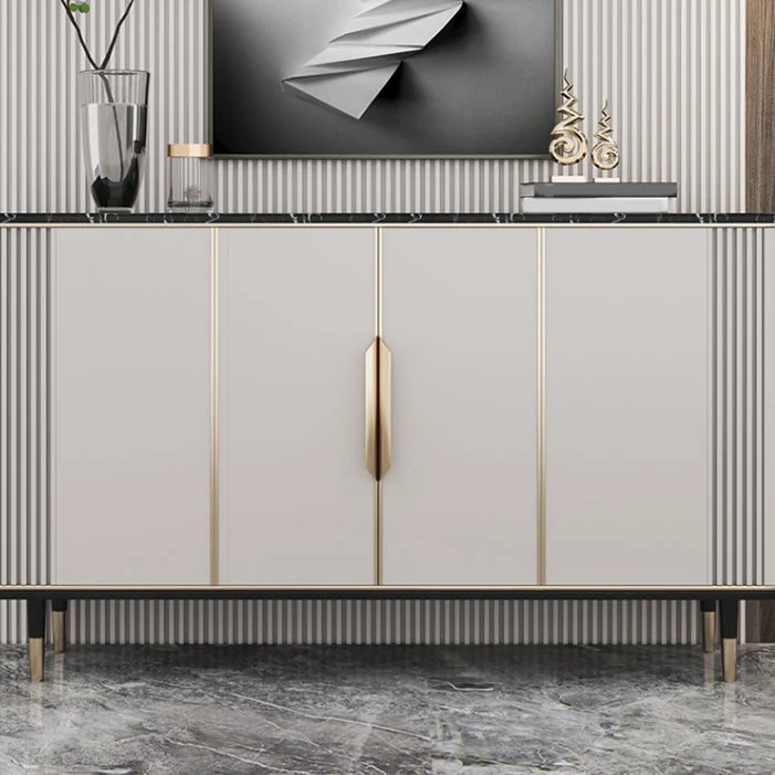 Glam Dining Server Server da buffet marmo con ante per soggiorno Clearhalo