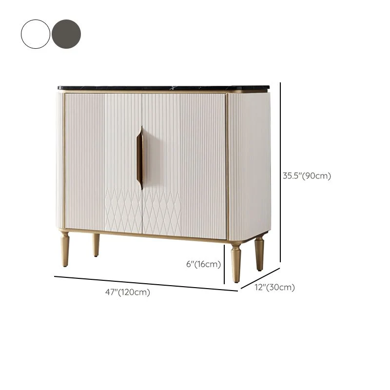 Glam Dining Server Server da buffet marmo con ante per sala da pranzo Clearhalo
