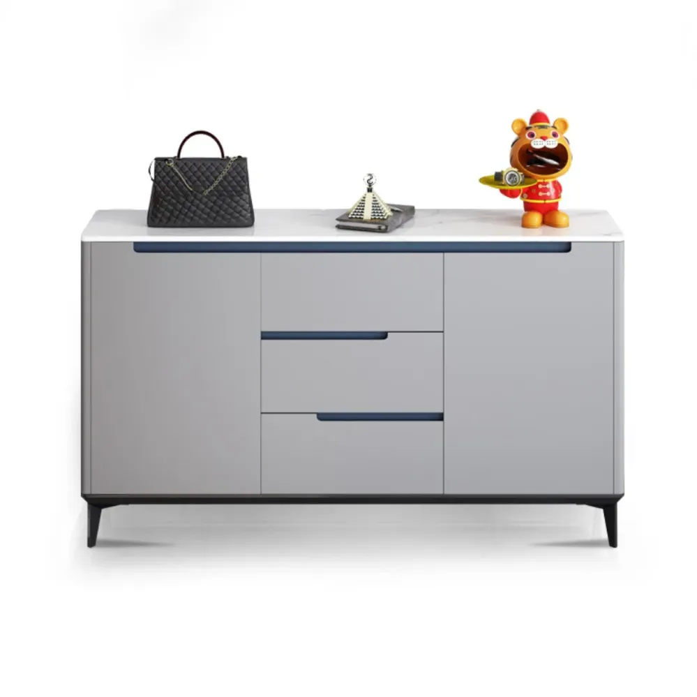Glam Madia Top Pietra Sinterizzata Madia 2 Ante per Soggiorno Clearhalo