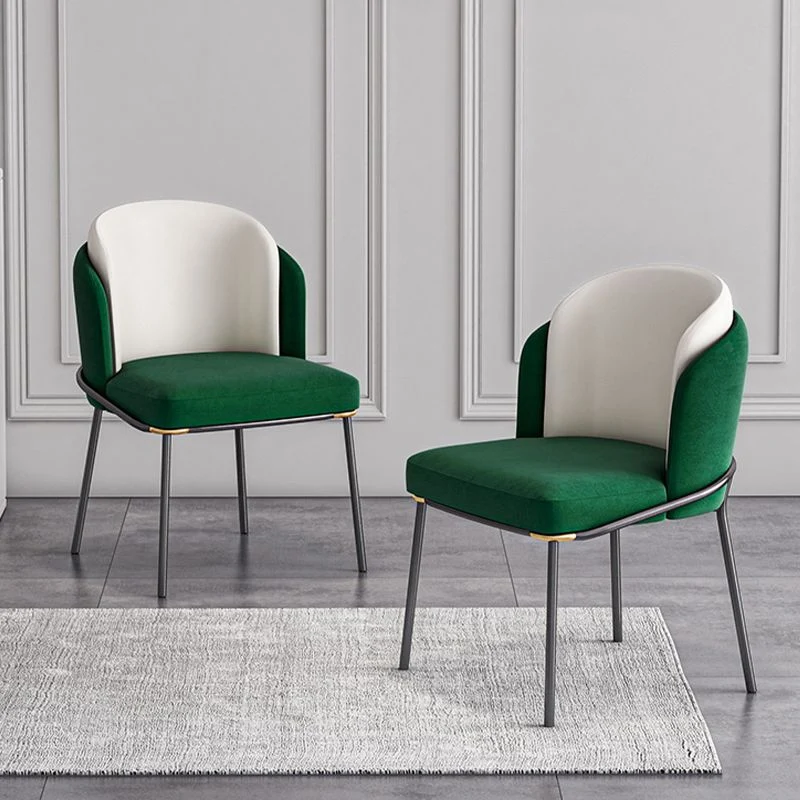 Glam Parsons Side Chair Sedia da pranzo imbottita per interni per la casa Clearhalo
