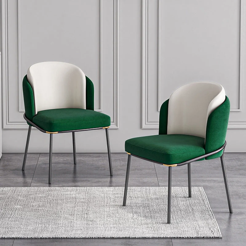 Glam Parsons Side Chair Sedia da pranzo imbottita per interni per la casa Clearhalo