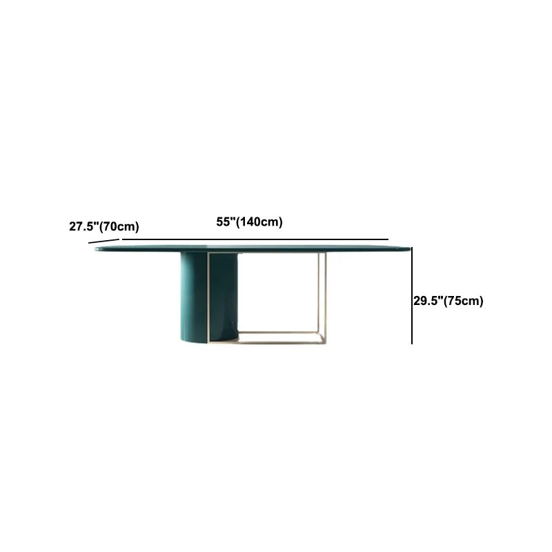 Glam Scrittoio Rettangolare Scrivania da riunione Legno Massello per Ufficio Clearhalo