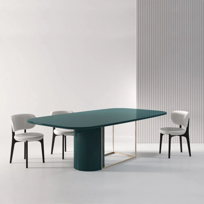 Glam Scrittoio Rettangolare Scrivania da riunione Legno Massello per Ufficio Clearhalo