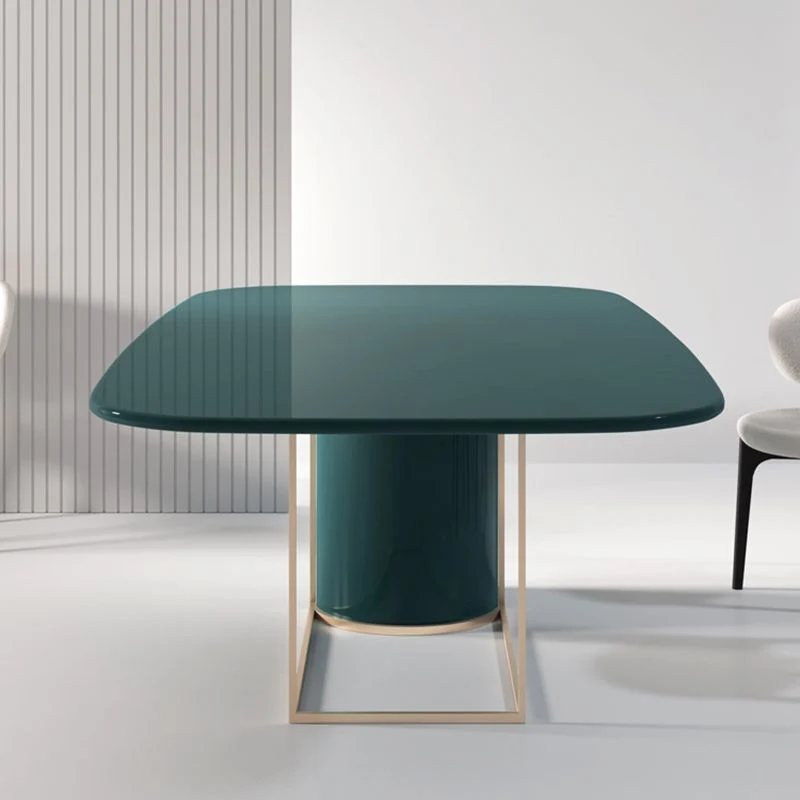 Glam Scrittoio Rettangolare Scrivania da riunione Legno Massello per Ufficio Clearhalo