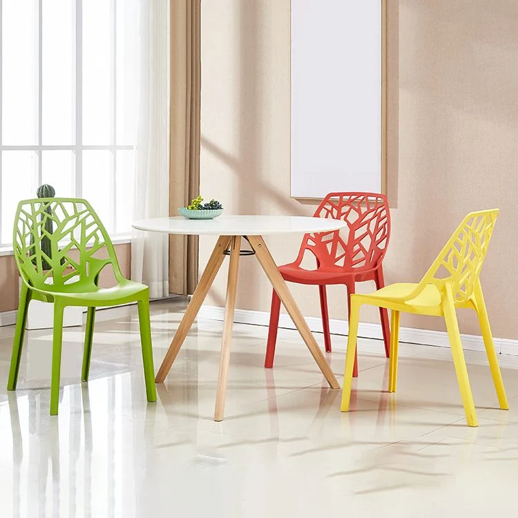 Glam Sedia da pranzo per interni ed esterni Sedia laterale impilabile plastica Clearhalo