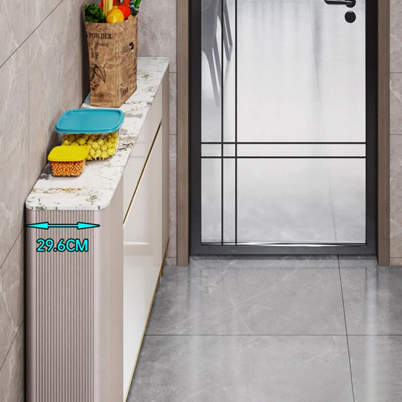 Glam Sideboa Stone, mensola laterale regolabile con armadi e cassetti Clearhalo