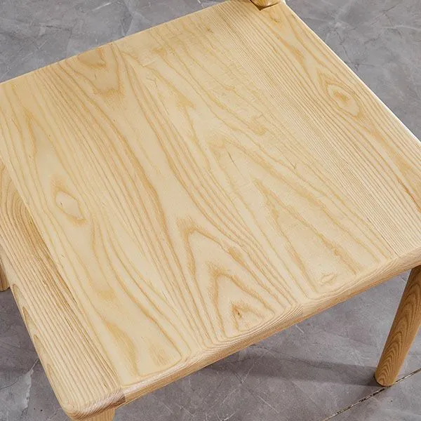 Glam Wood Chair Sedia laterale da pranzo con schienale aperto per sala da pranzo 16,5"x16,9"x30" Clearhalo