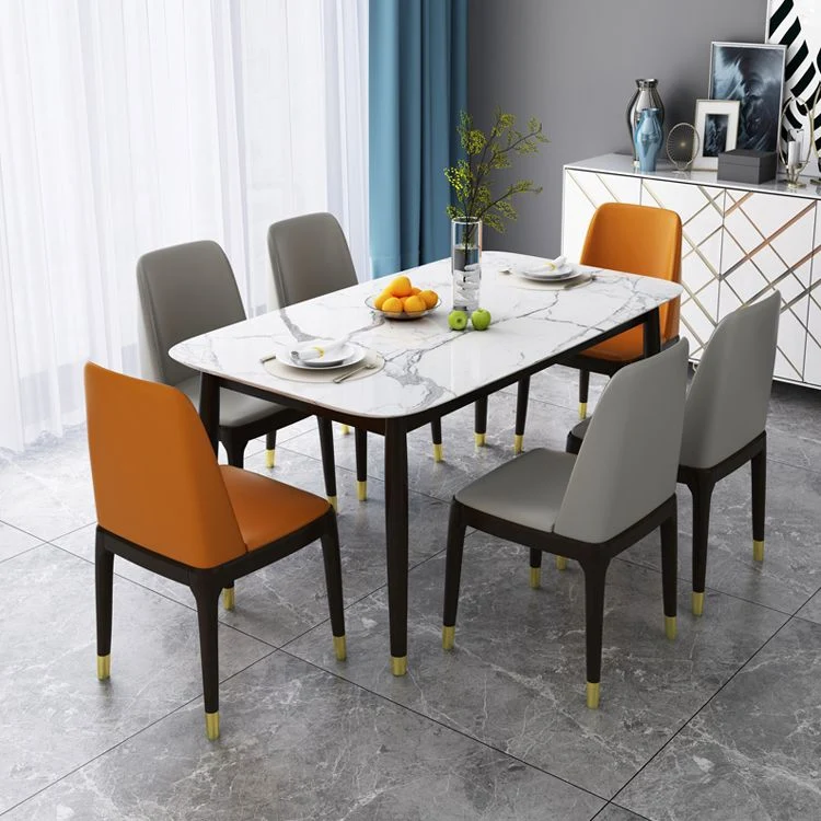 Home Sedia da pranzo senza braccioli Sedie laterali da pranzo con gambe legno (set di 2) Clearhalo
