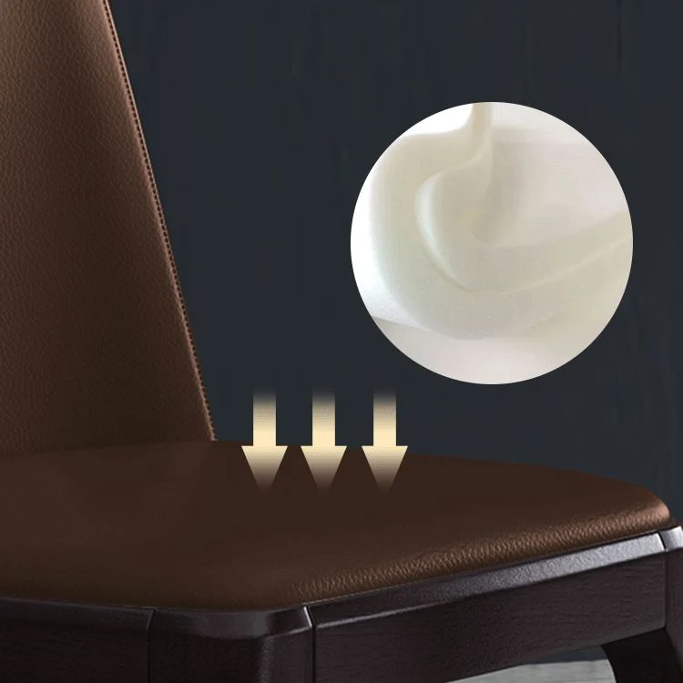 Home Sedia da pranzo senza braccioli Sedie laterali da pranzo con gambe legno (set di 2) Clearhalo