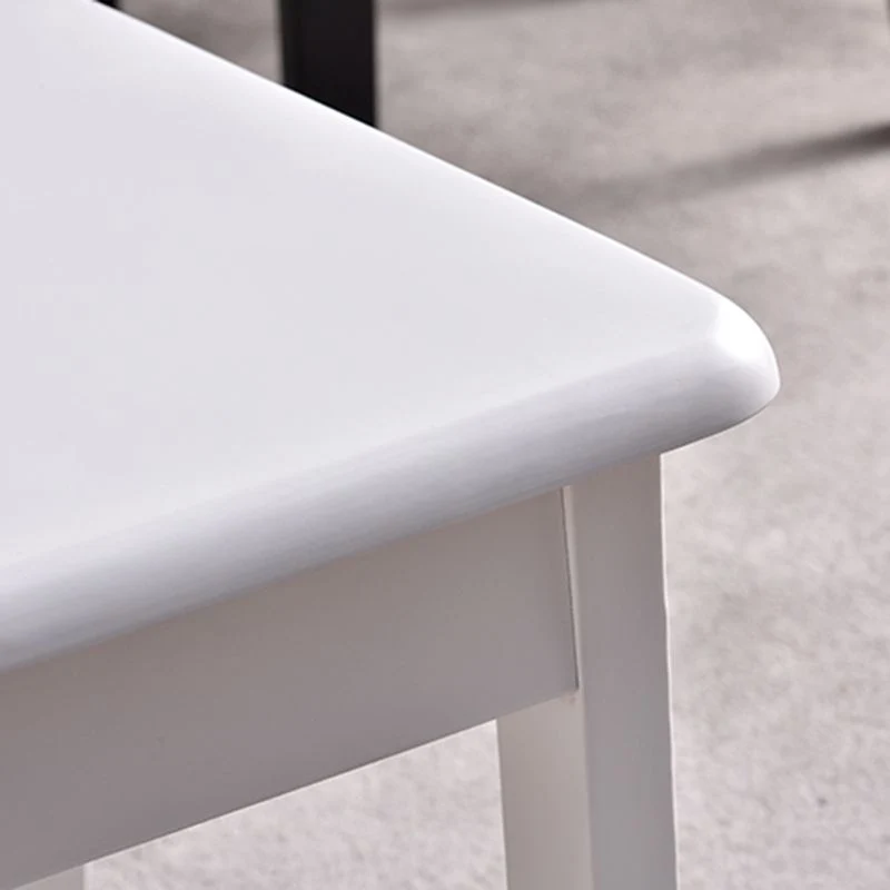 Home Sedie da pranzo senza braccioli Sedia laterale con schienale e gambe legno (set di 2) Clearhalo