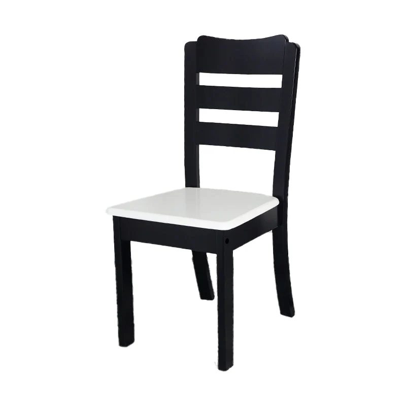 Home Sedie da pranzo senza braccioli Sedia laterale con schienale e gambe legno (set di 2) Clearhalo