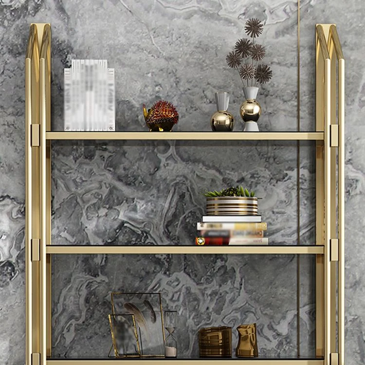 Libreria da 11,81 pollici stile glam con retro aperto per sala studio, ufficio domestico Clearhalo