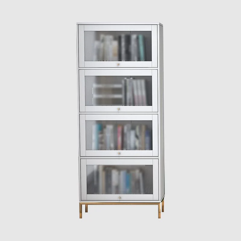 Libreria da 11,81 pollici stile glam per casa e ufficio con porta Clearhalo