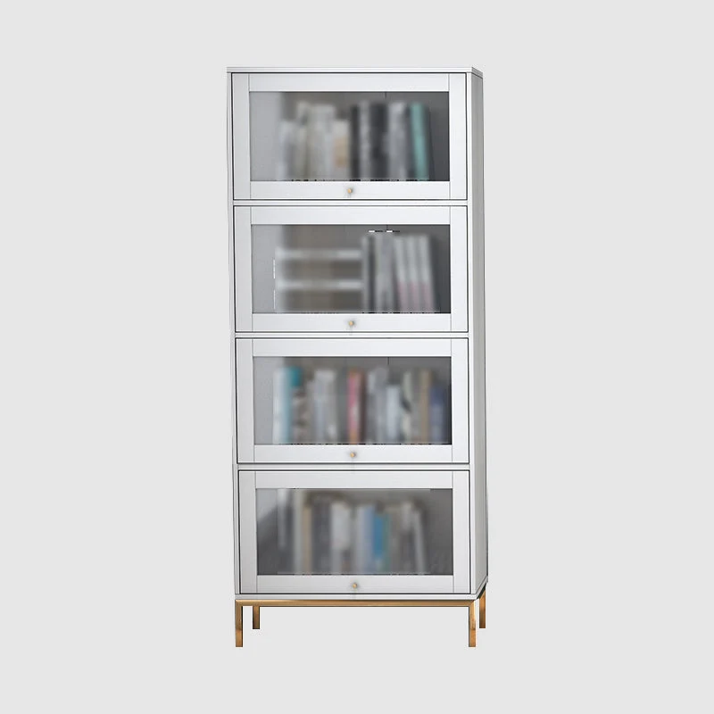 Libreria da 11,81 pollici stile glam per casa e ufficio con porta Clearhalo