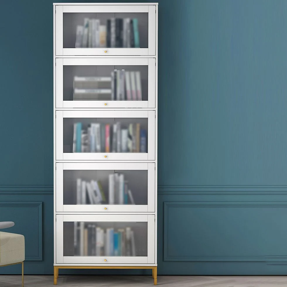 Libreria da 11,81 pollici stile glam per casa e ufficio con porta Clearhalo