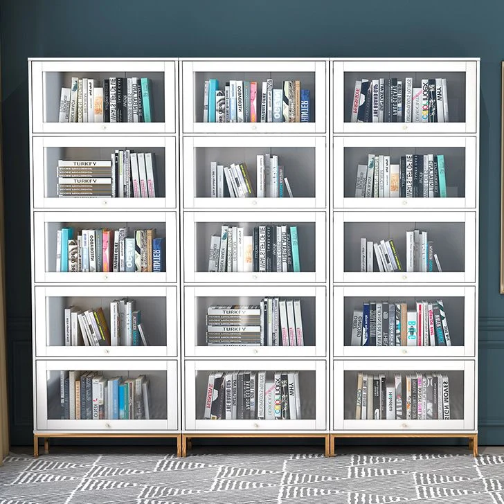 Libreria da 11,81 pollici stile glam per casa e ufficio con porta Clearhalo