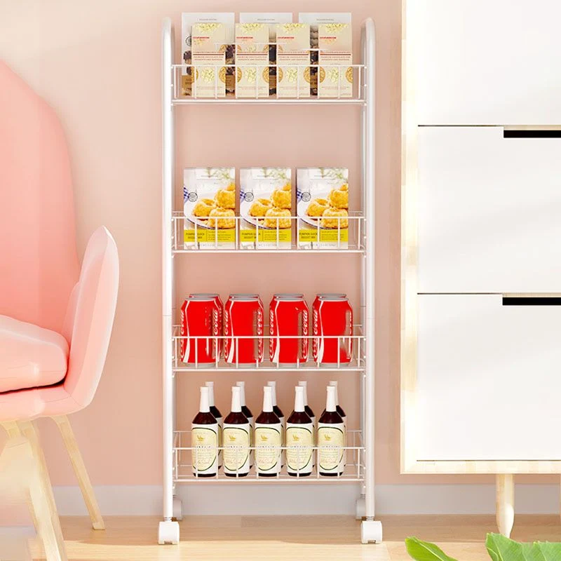 Libreria da 27,9 cm W Libreria stile moderno con rotelle per la casa e la sala studio Clearhalo