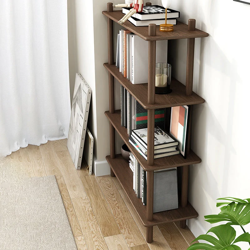 Libreria aperta stile moderno con scaffale Etagere legno massello per la casa Clearhalo