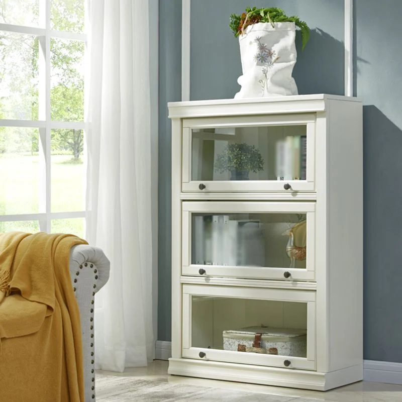 Libreria Barrister legno Libreria stile moderno con schienale chiuso e ante per ufficio domestico Clearhalo