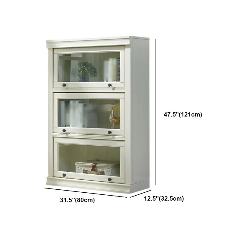 Libreria Barrister legno Libreria stile moderno con schienale chiuso e ante per ufficio domestico Clearhalo