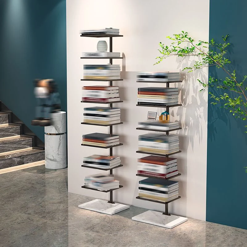 Libreria con scaffale aperto stile moderno metallo Etagere per la casa Clearhalo