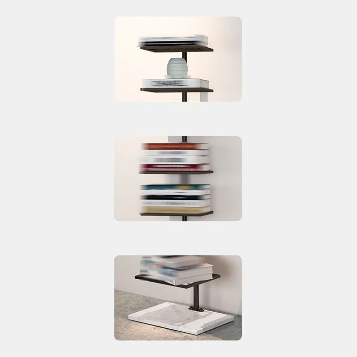 Libreria con scaffale aperto stile moderno metallo Etagere per la casa Clearhalo