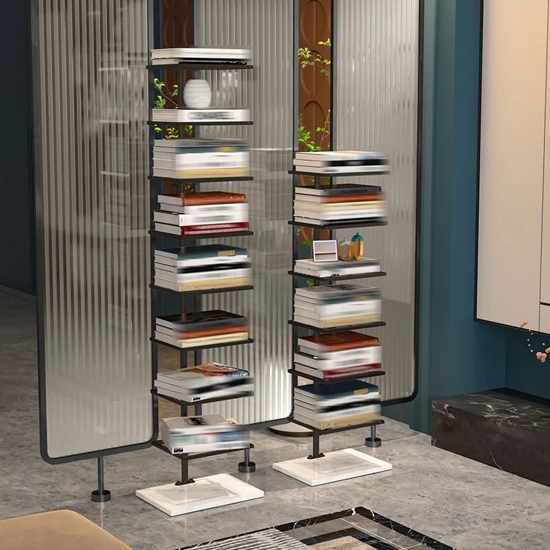 Libreria con scaffale aperto stile moderno metallo Etagere per la casa Clearhalo