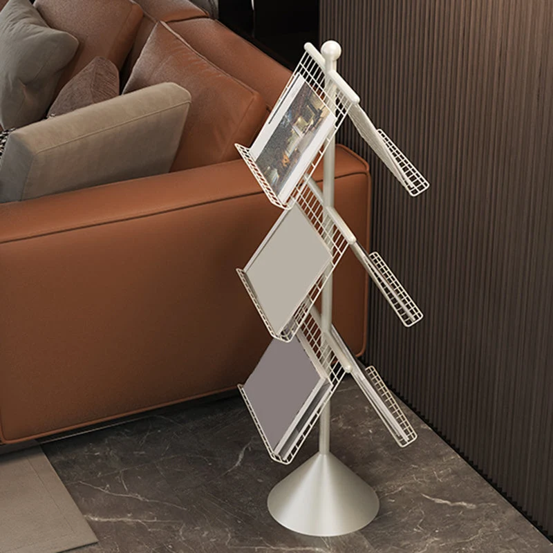 Libreria con scaffale metallo Glam Scaffale per libri con schienale chiuso per l'home office Clearhalo