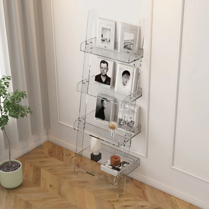 Libreria con scaffale stile scandinavo Libreria acrilico per ufficio e casa Clearhalo