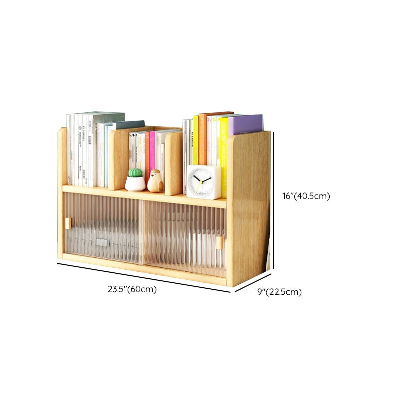 Libreria con schienale chiuso Libreria contemporanea legno massello con ante Clearhalo